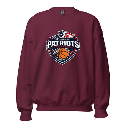 Classic | Sweatshirt | LFMS Athletics | Patriots Basketball Logo