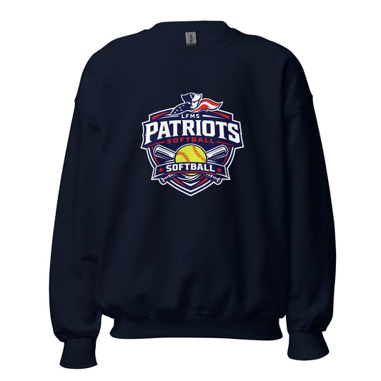 Classic | Sweatshirt | LFMS Athletics | Patriots Softball Logo
