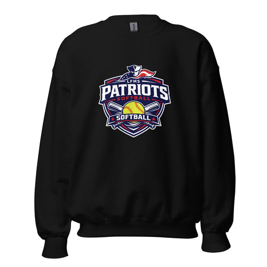 Classic | Sweatshirt | LFMS Athletics | Patriots Softball Logo