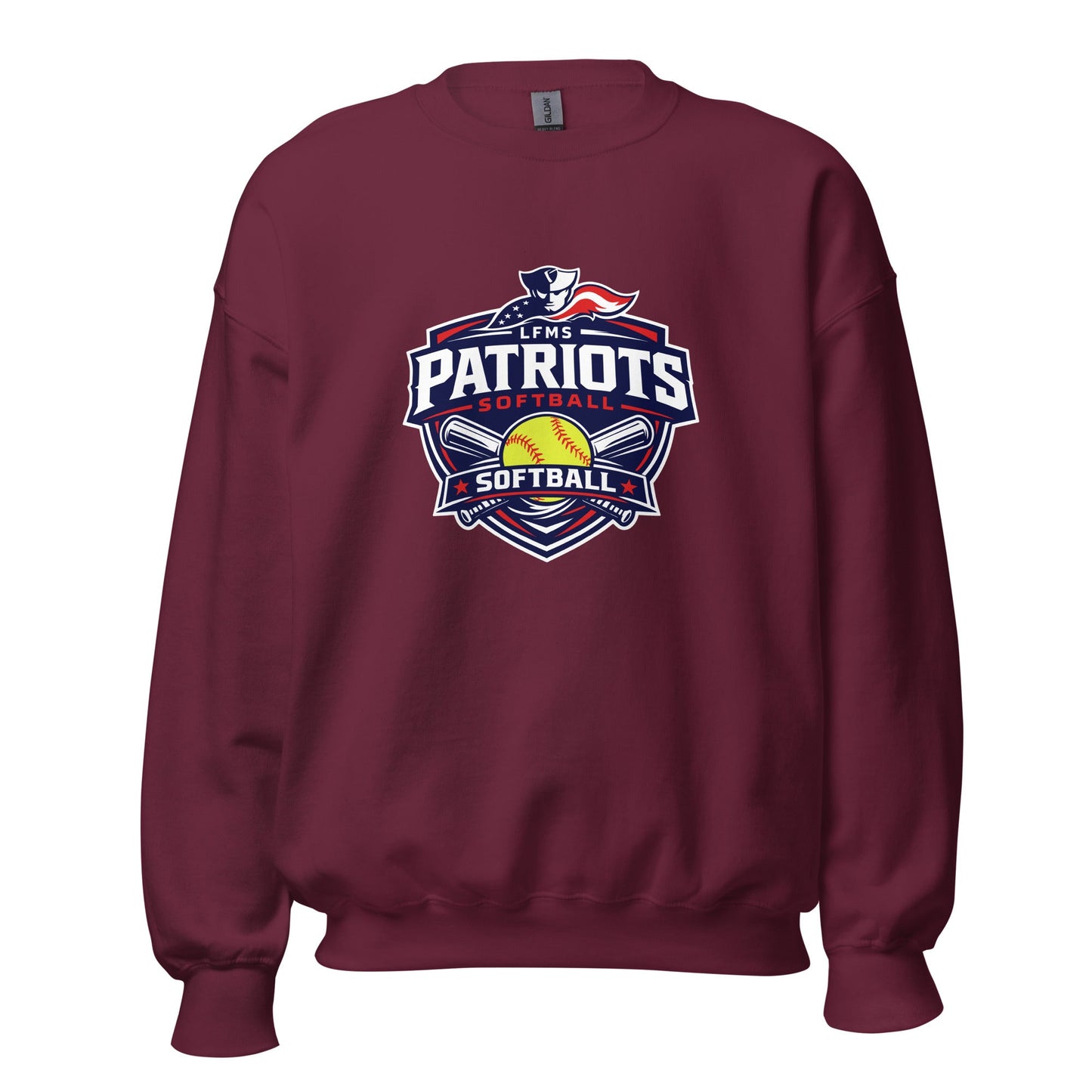 Classic | Sweatshirt | LFMS Athletics | Patriots Softball Logo