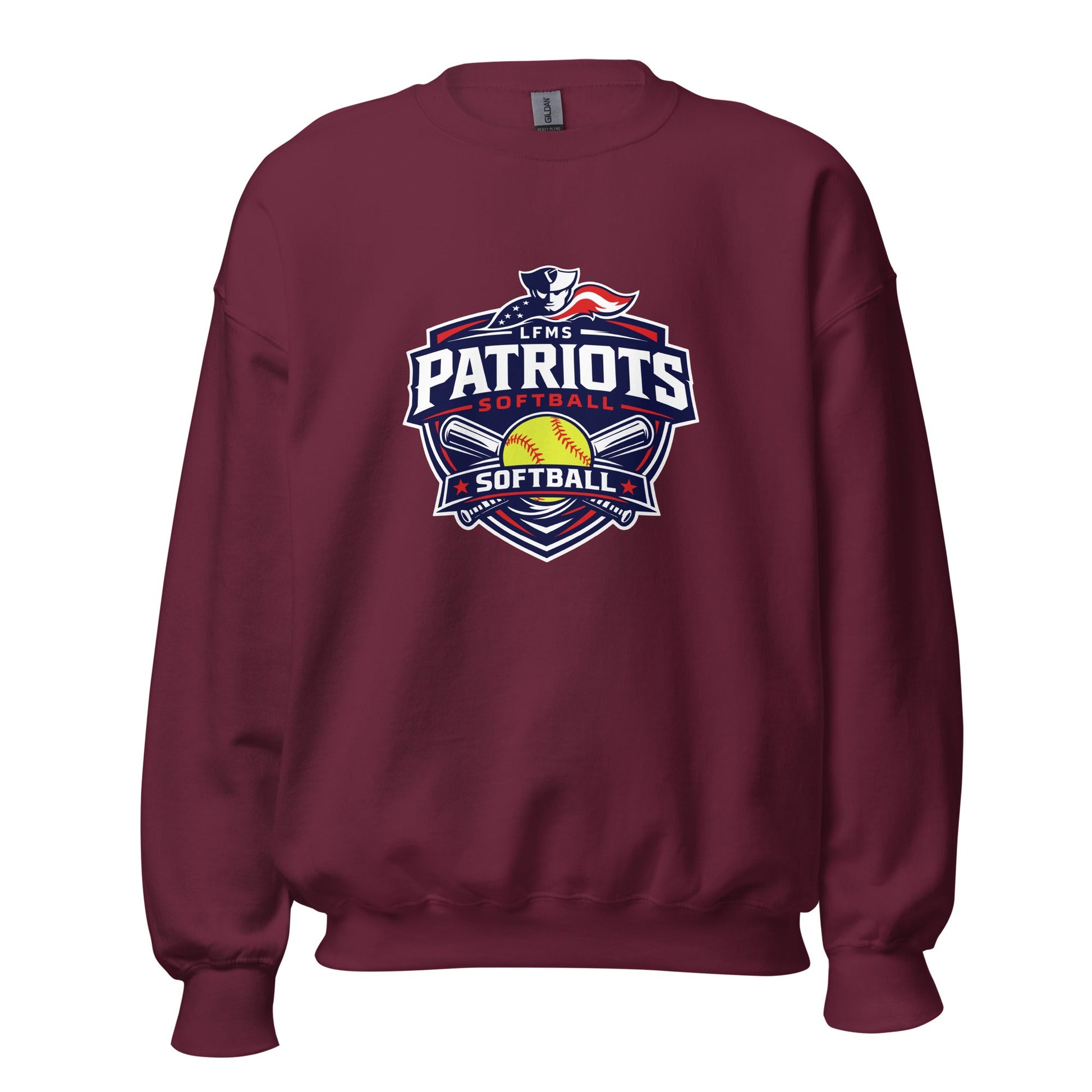 Classic | Sweatshirt | LFMS Athletics | Patriots Softball Logo