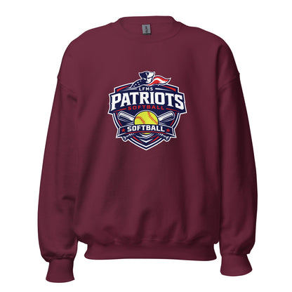 Classic | Sweatshirt | LFMS Athletics | Patriots Softball Logo