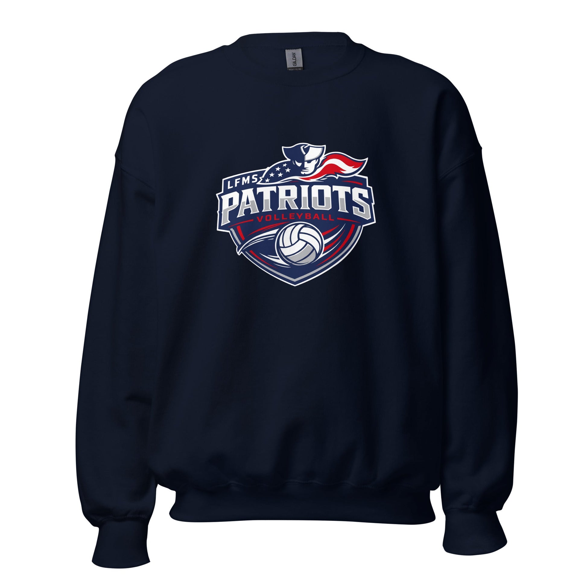 Classic | Sweatshirt | LFMS Athletics | Patriots Volleyball Logo