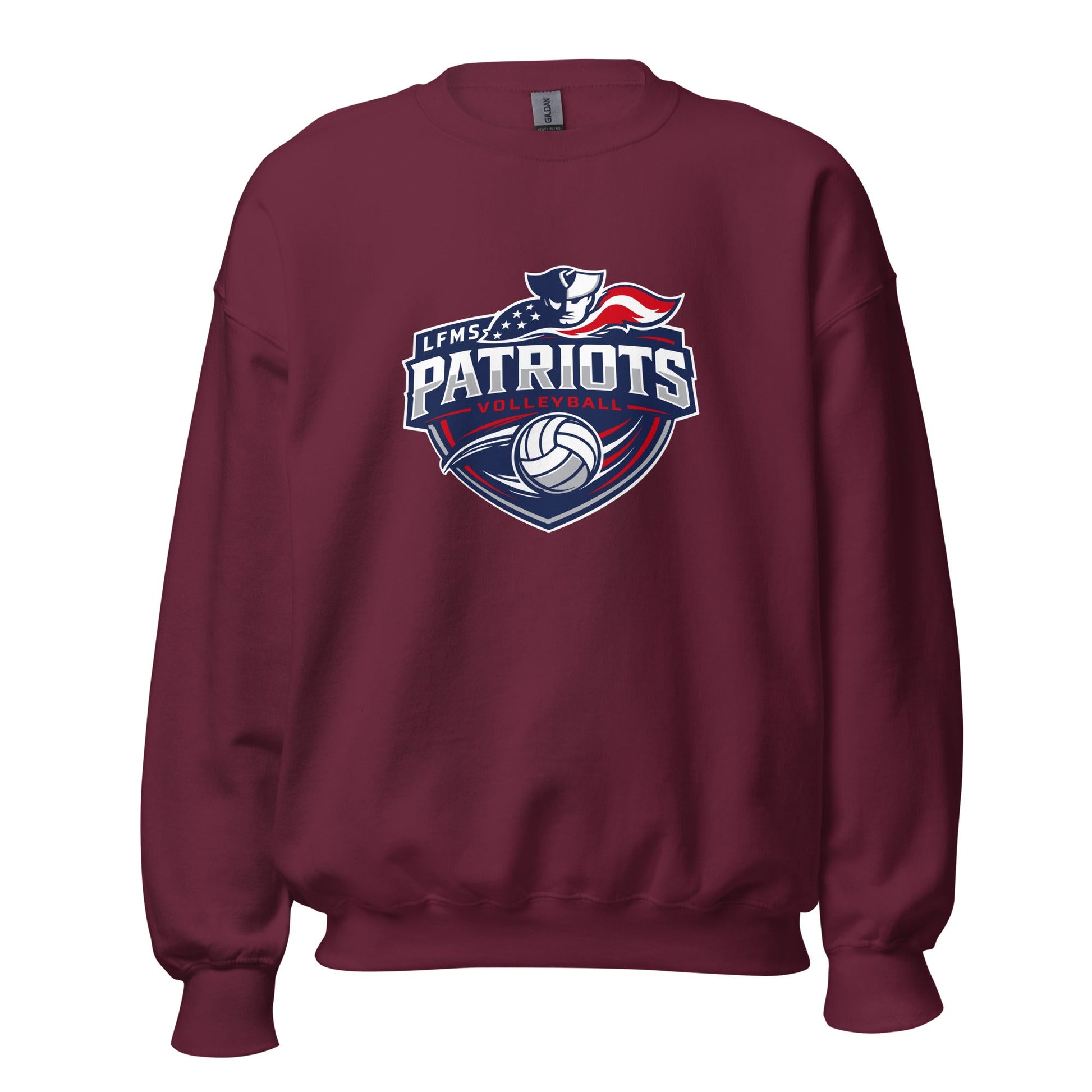 Classic | Sweatshirt | LFMS Athletics | Patriots Volleyball Logo