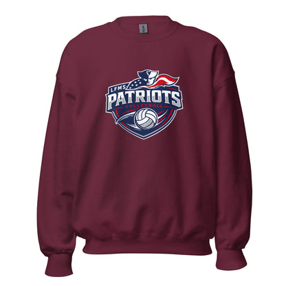 Classic | Sweatshirt | LFMS Athletics | Patriots Volleyball Logo