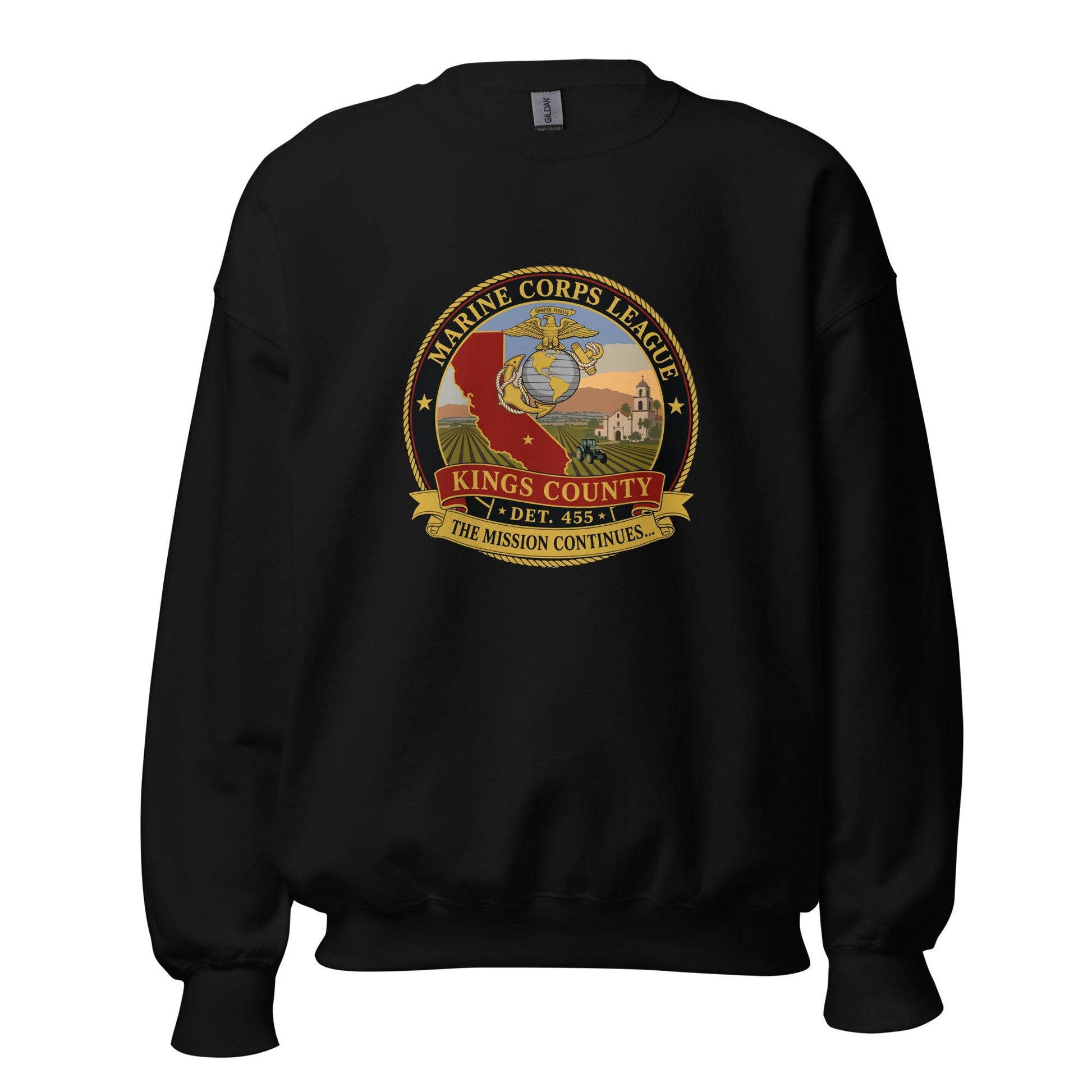Classic | Sweatshirt | Marine Corps League kings County Det 455 | Shield Logo
