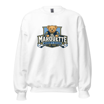 Classic | Sweatshirt | Marquette University Women's Hockey | Bear Athletics Logo