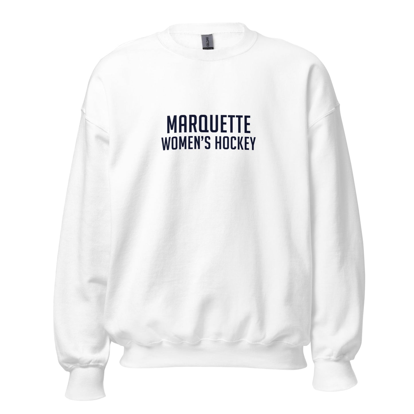 Classic | Sweatshirt | Marquette University Women's Hockey | Collegiate Front Logo