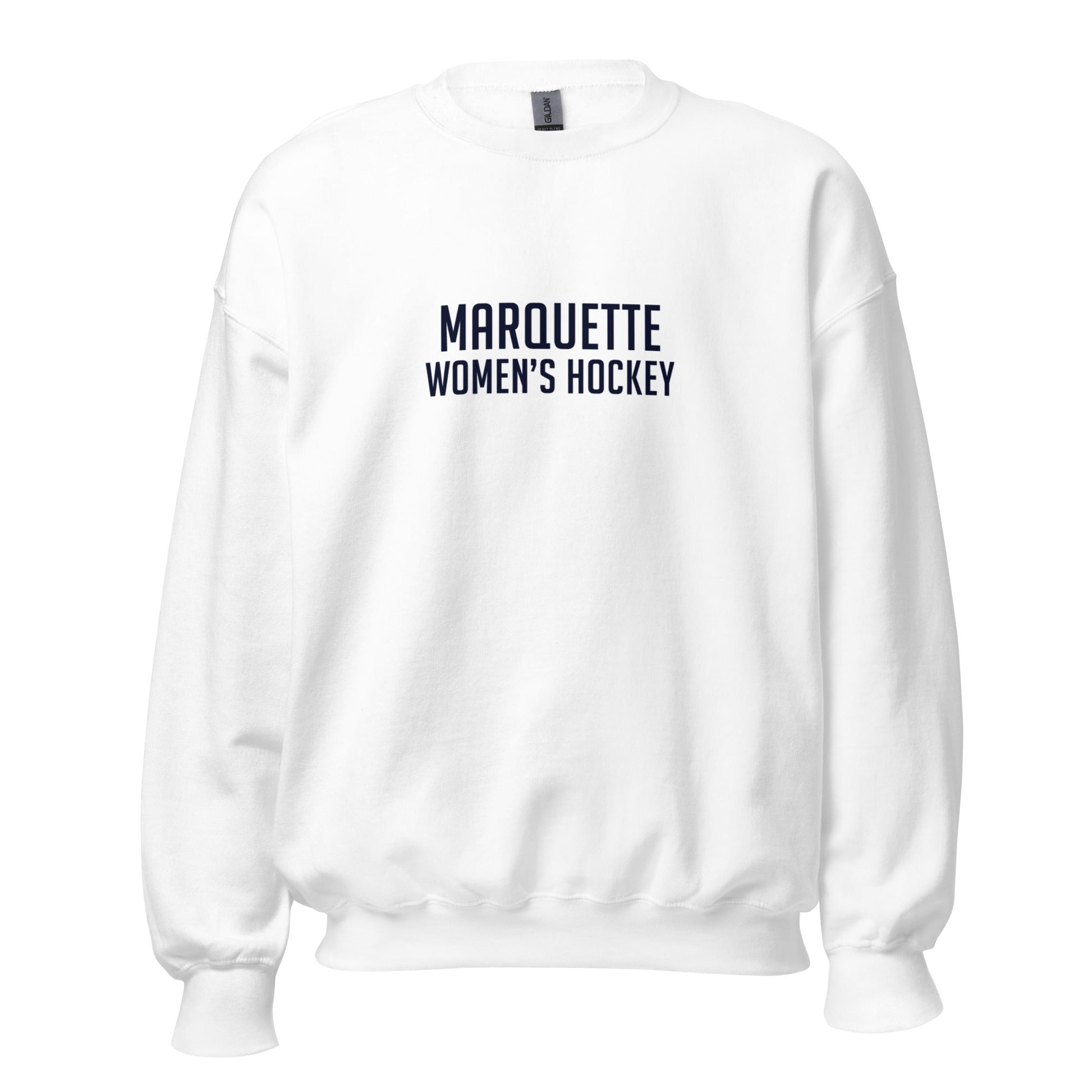 Classic | Sweatshirt | Marquette University Women's Hockey | Collegiate Front Logo