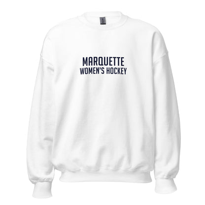 Classic | Sweatshirt | Marquette University Women's Hockey | Collegiate Front Logo