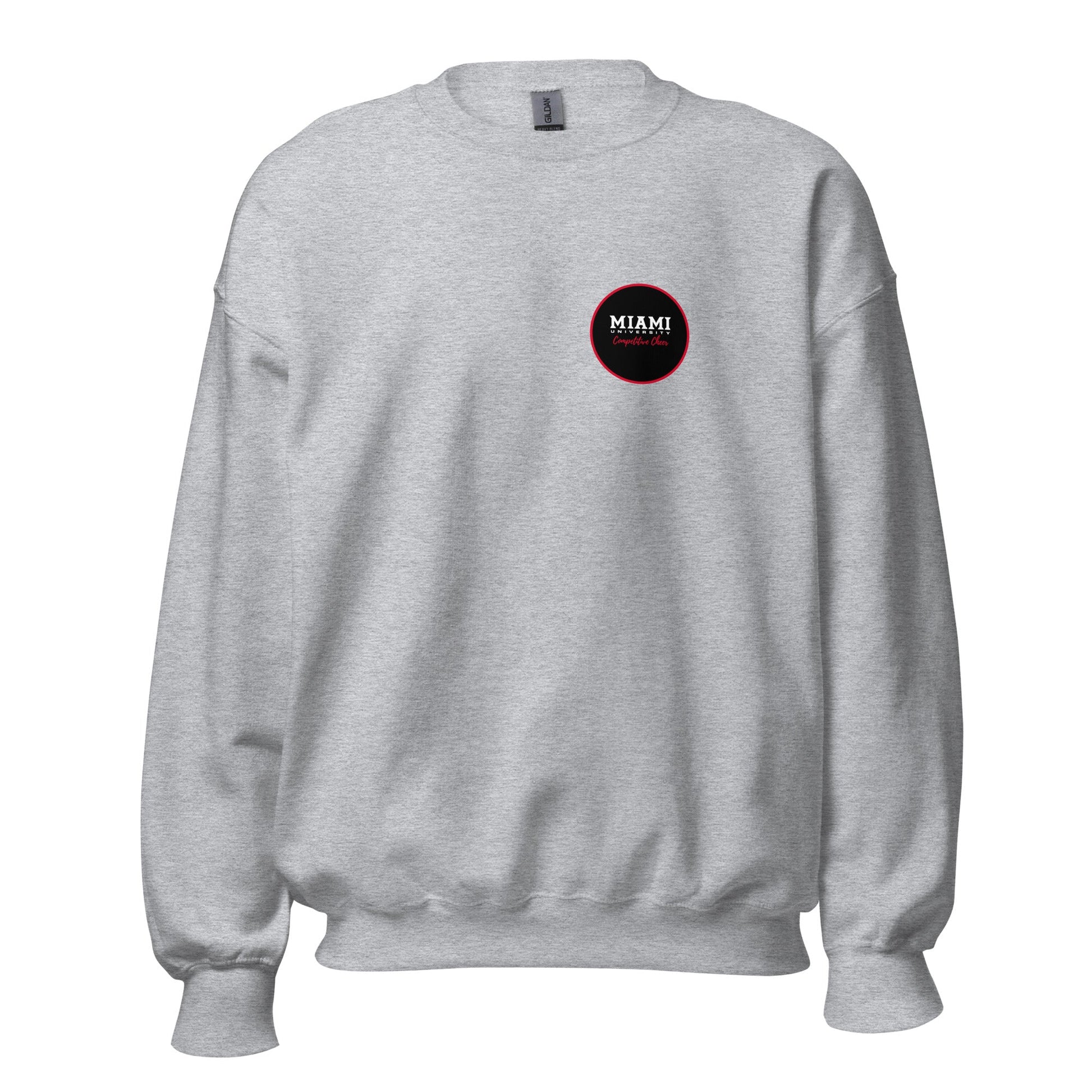 Classic | Sweatshirt | Miami University Competitive Cheer Team | Badge Logo
