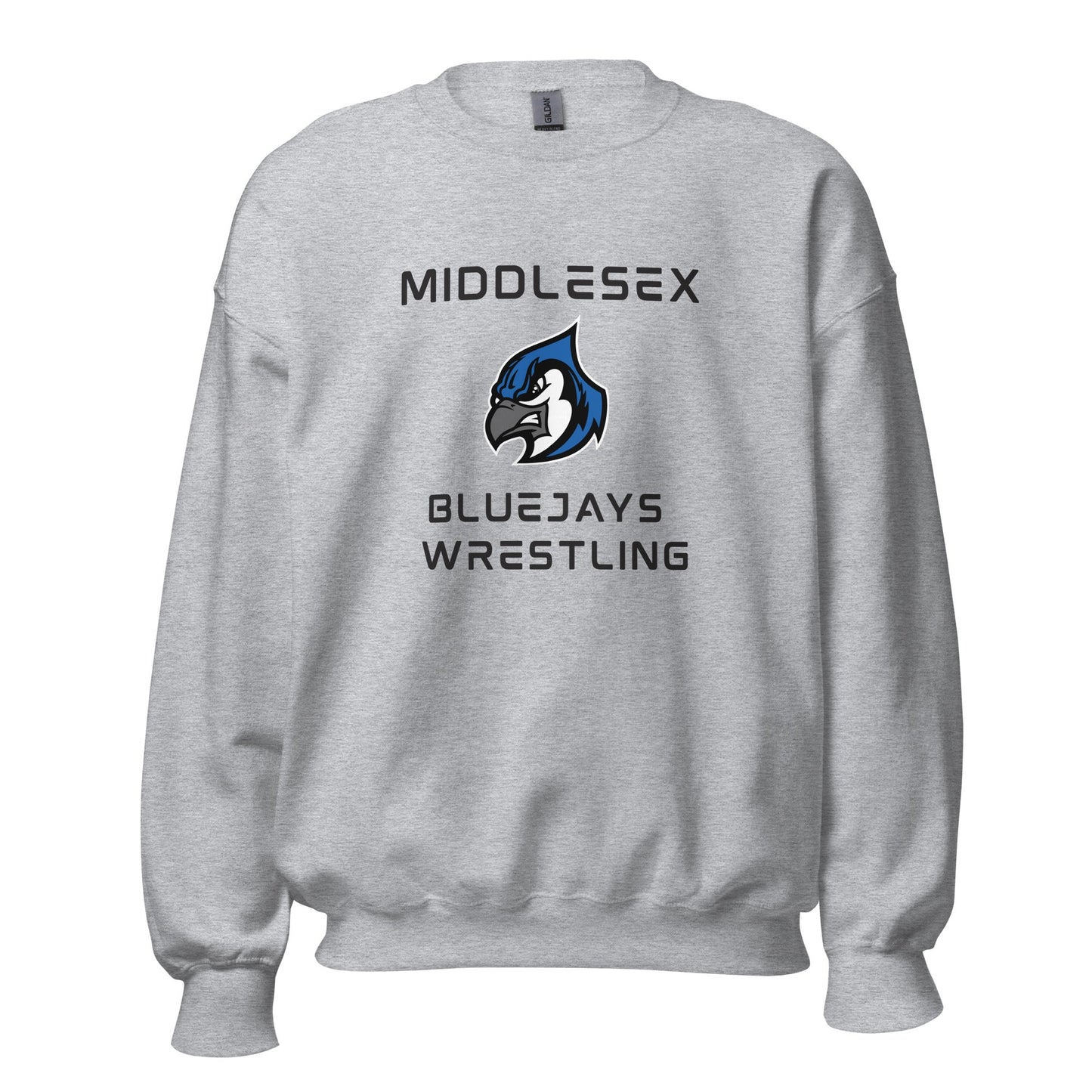 Classic | Sweatshirt | Middlesex Bluejays Wrestling | Bluejays Logo