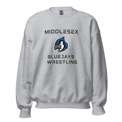 Classic | Sweatshirt | Middlesex Bluejays Wrestling | Bluejays Logo