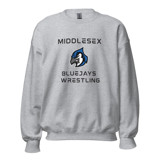 Classic | Sweatshirt | Middlesex Bluejays Wrestling | Bluejays Logo