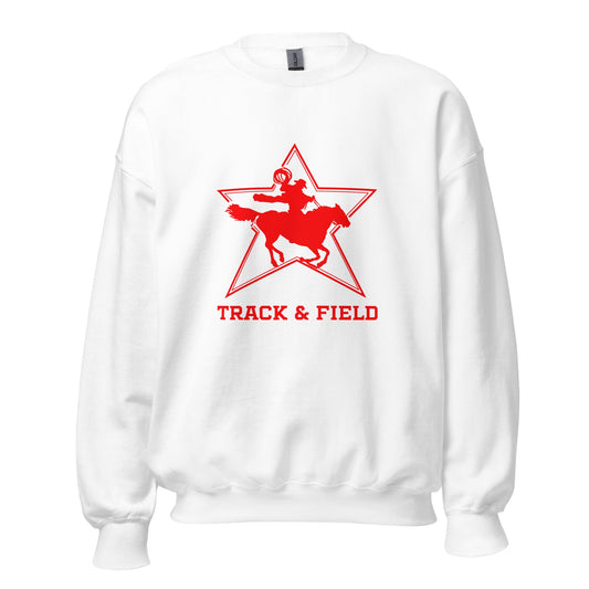 Classic | Sweatshirt | North Lake Track and Field | Cowboy T&F Logo