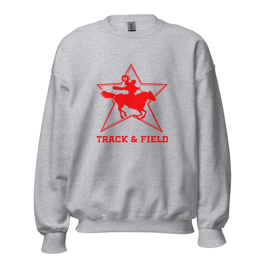 Classic | Sweatshirt | North Lake Track and Field | Cowboy T&F Logo