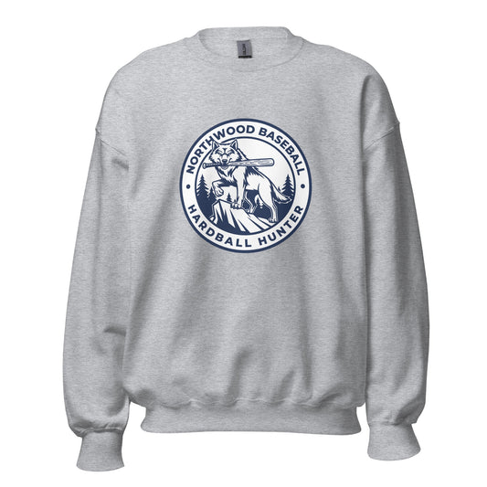 Classic | Sweatshirt | Northwood High School Baseball | Badge Logo