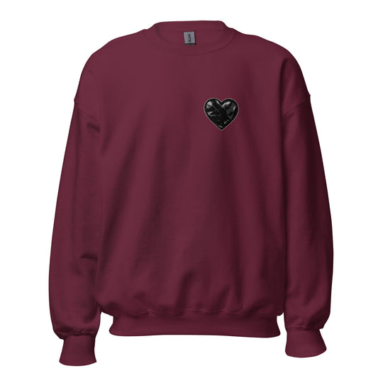 Classic | Sweatshirt | Obsidian Heartbeat | Heart Crest Logo