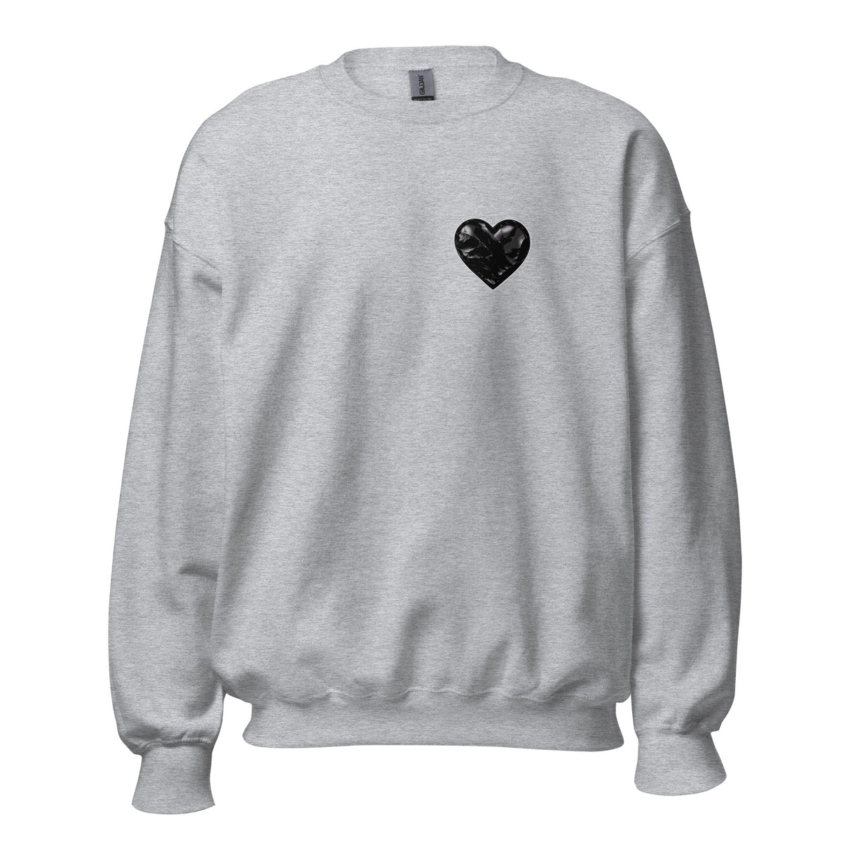 Classic | Sweatshirt | Obsidian Heartbeat | Heart Crest Logo