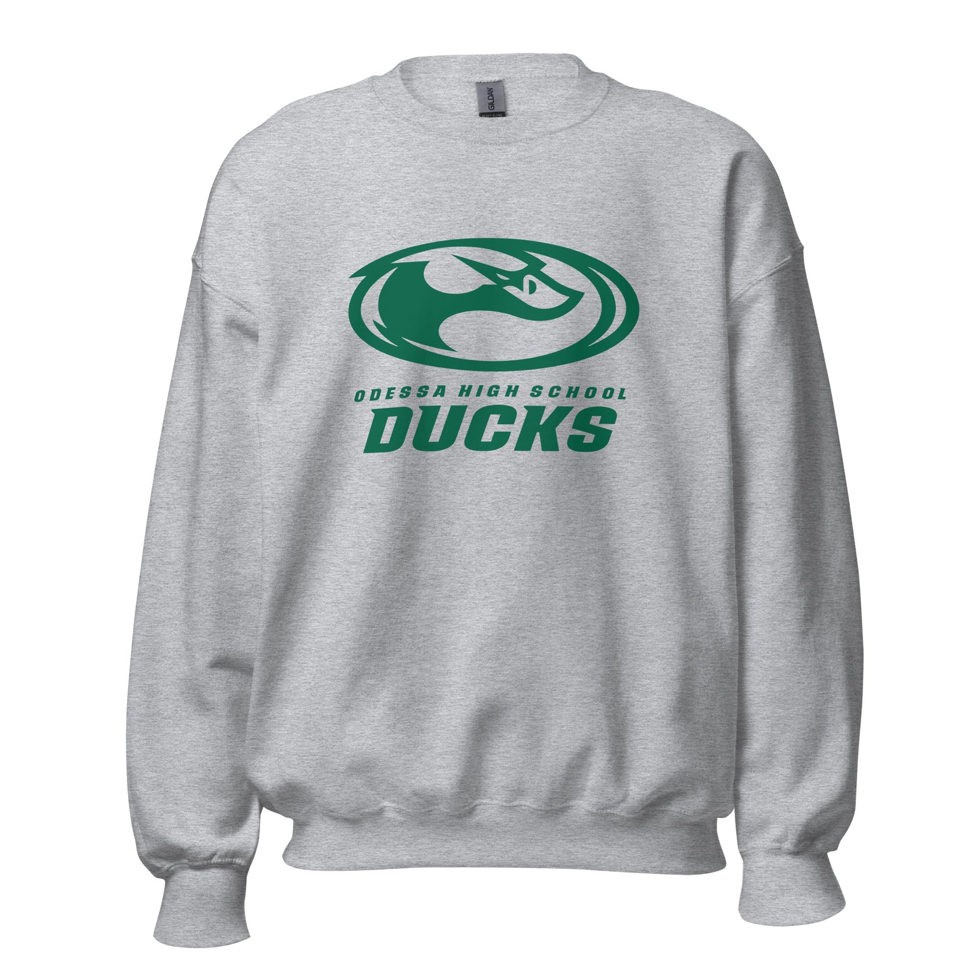 Classic | Sweatshirt | Odessa Girls Lacrosse | Ducks Green Logo