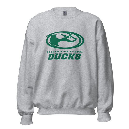 Classic | Sweatshirt | Odessa Girls Lacrosse | Ducks Green Logo