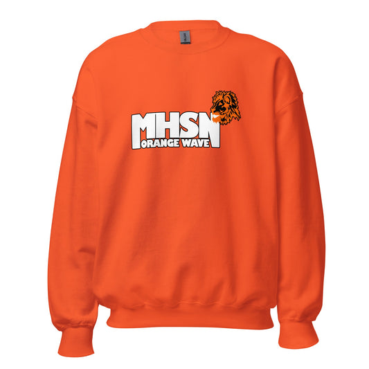 Classic | Sweatshirt | Orange Wave Marching Band | Crest Logo