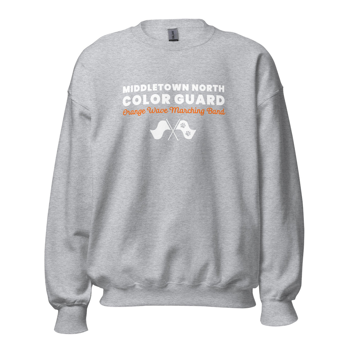 Classic | Sweatshirt | Orange Wave Marching Band | Modern Script Logo