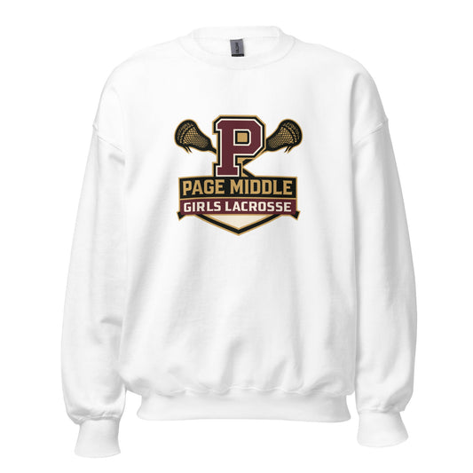 Classic | Sweatshirt | Page Middle Girls Lacrosse | Block P Logo