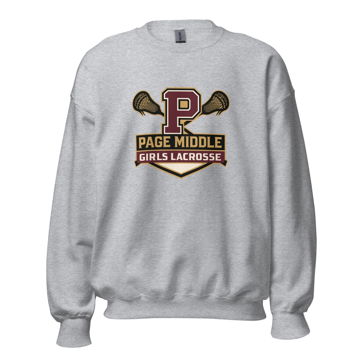 Classic | Sweatshirt | Page Middle Girls Lacrosse | Block P Logo