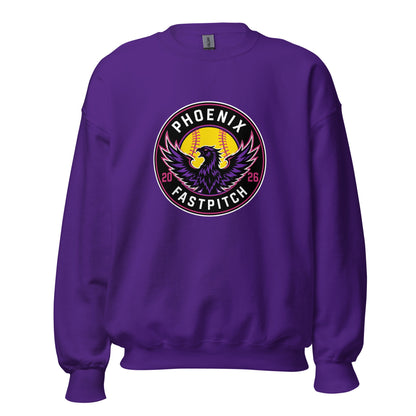 Classic | Sweatshirt | Phoenix Fastpitch | Badge Logo