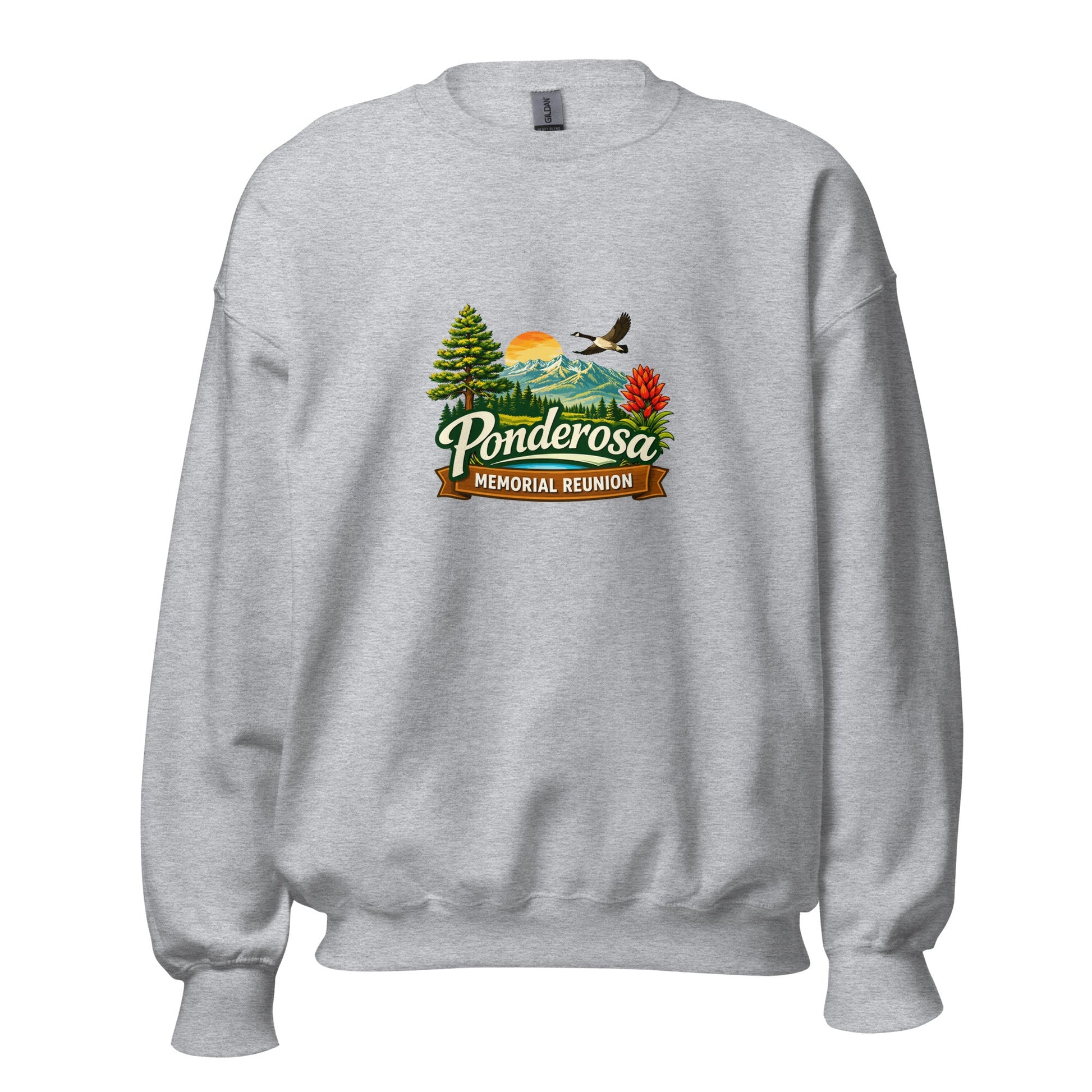 Classic | Sweatshirt | Ponderosa Reunion | Painted Mountain Crest Logo