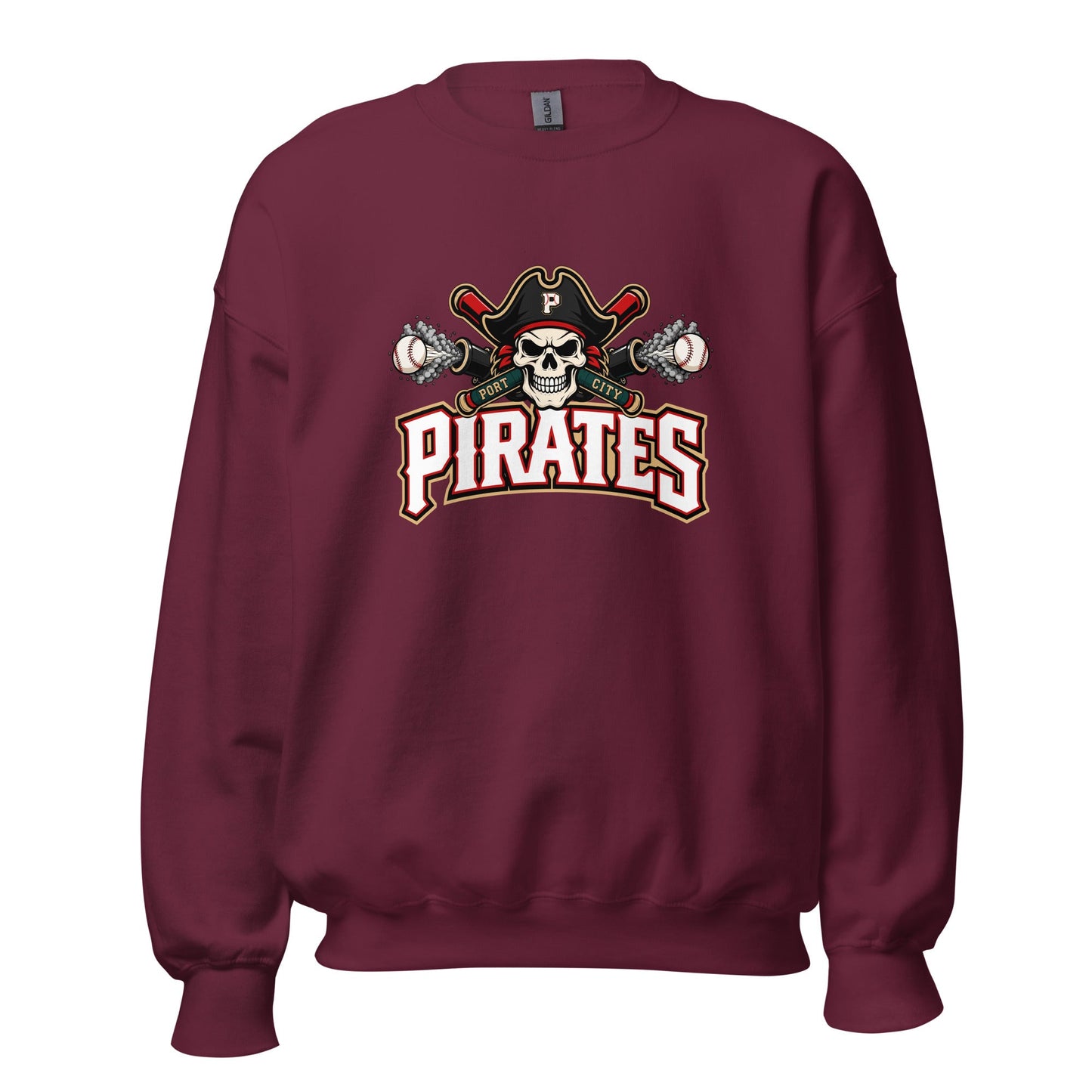 Classic | Sweatshirt | Port City Pirates | Cannonball Portside Logo