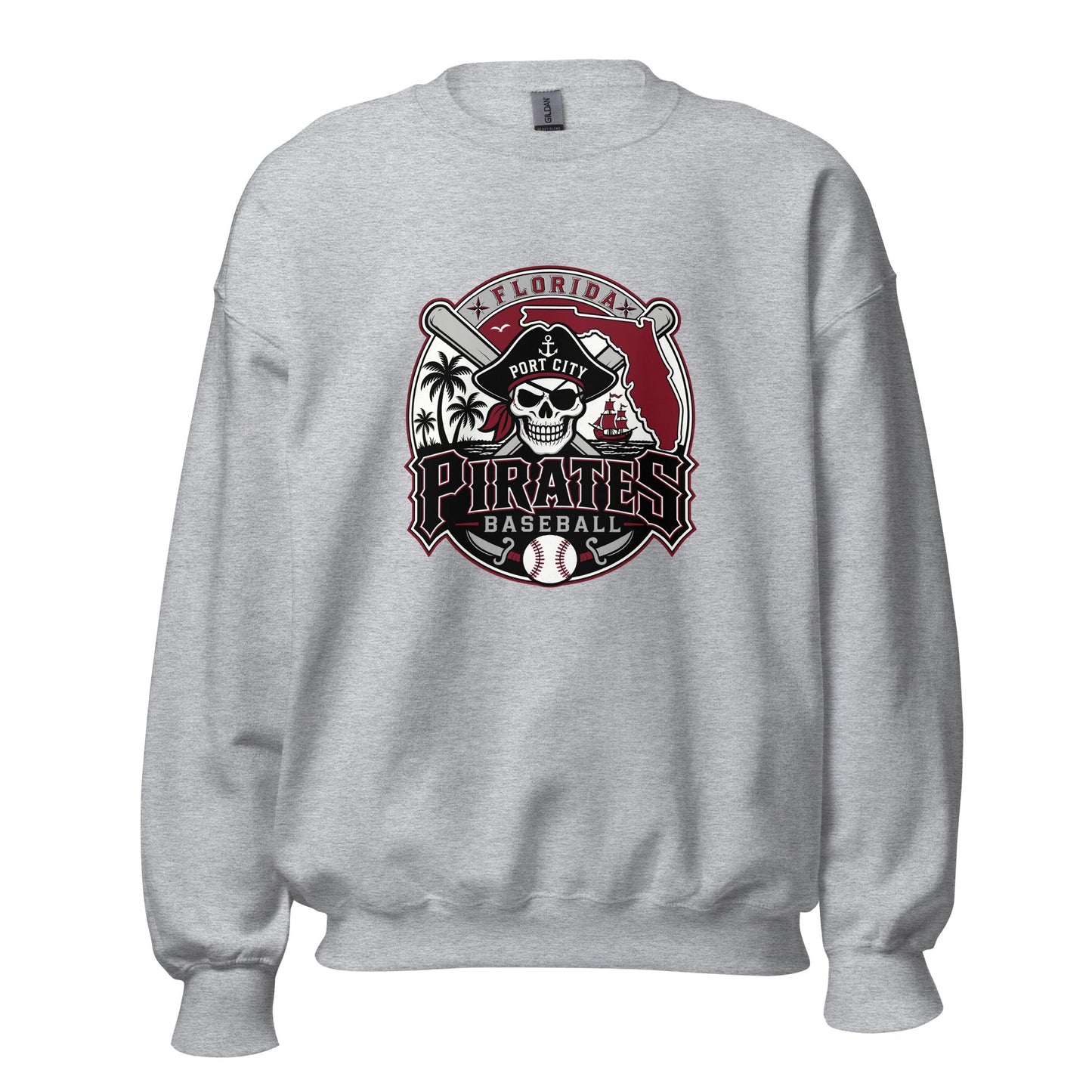 Classic | Sweatshirt | Port City Pirates | Emblem Logo
