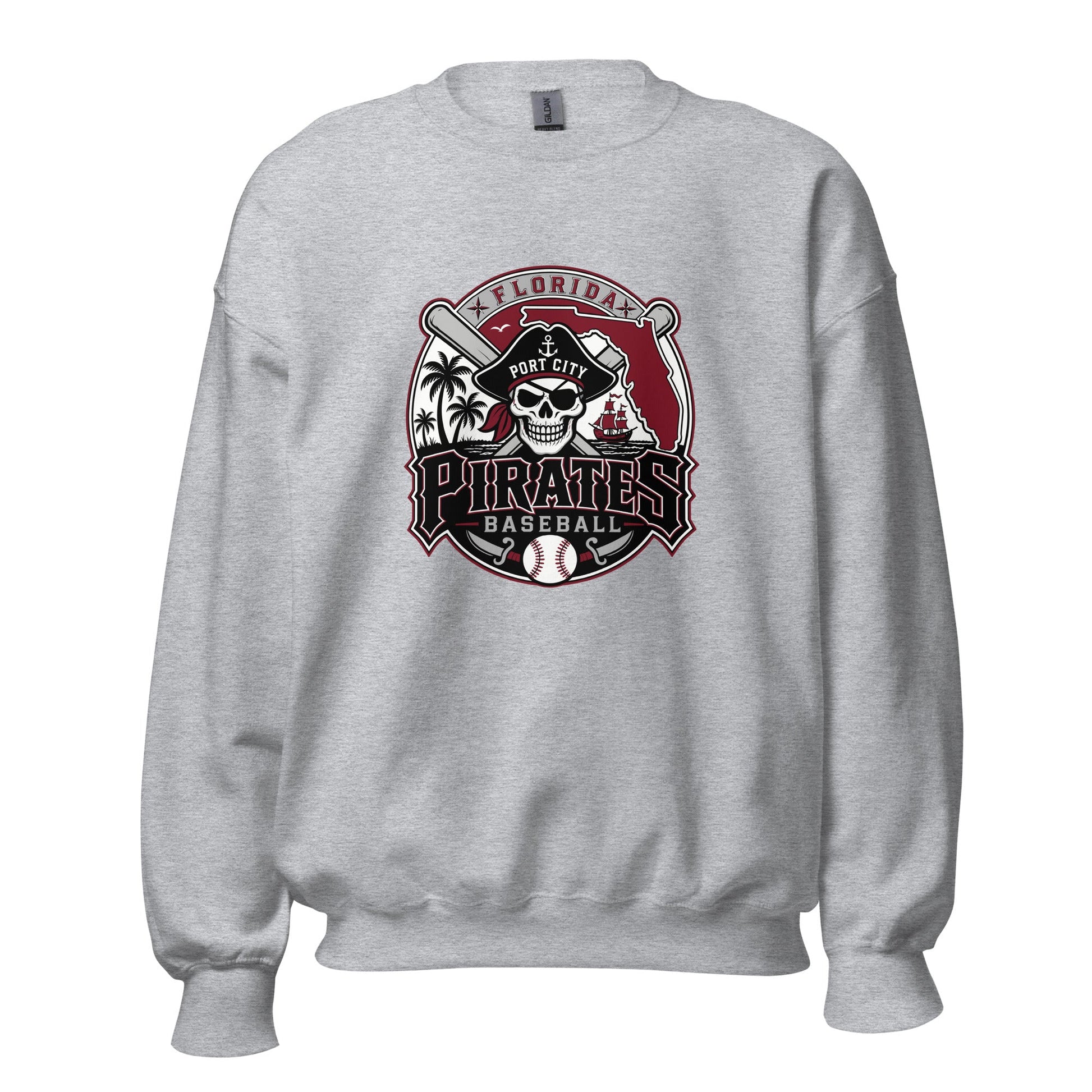 Classic | Sweatshirt | Port City Pirates | Emblem Logo