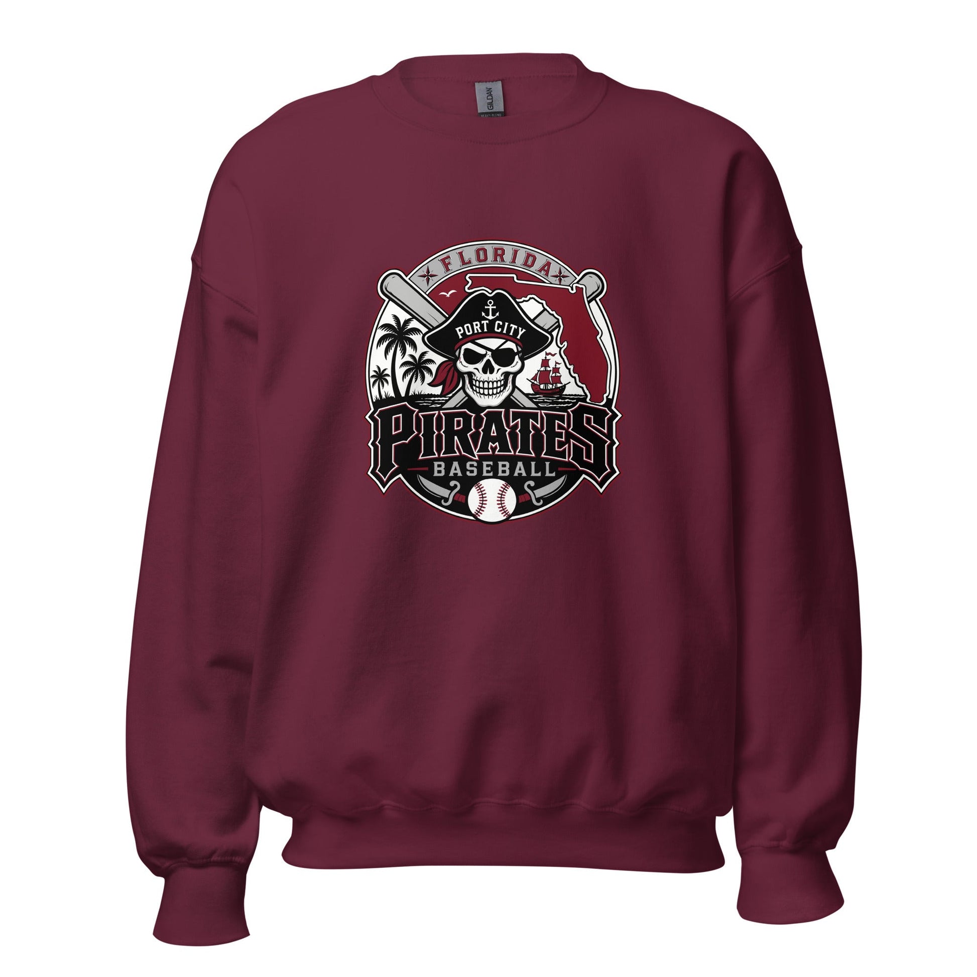 Classic | Sweatshirt | Port City Pirates | Emblem Logo