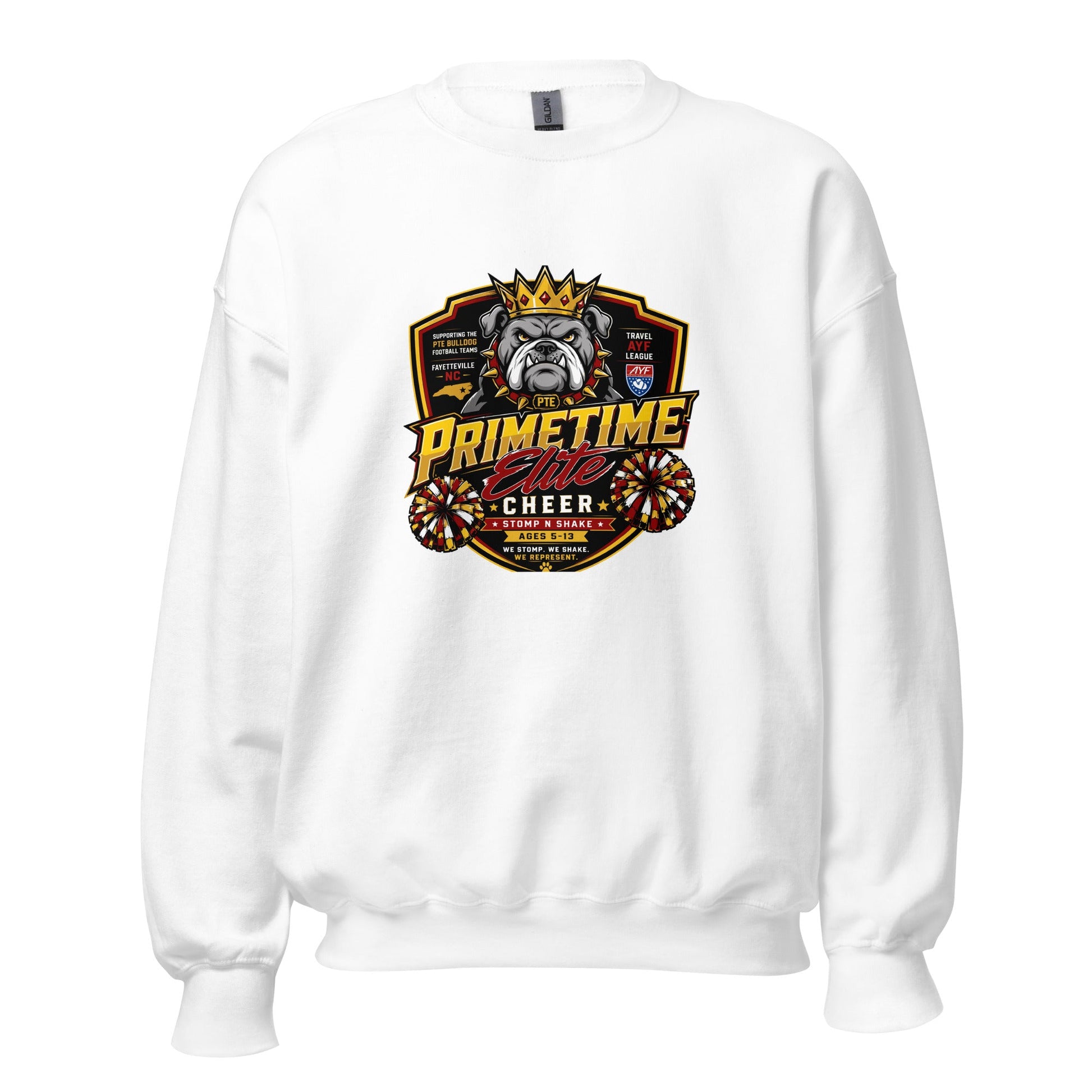 Classic | Sweatshirt | PTE Bulldog Cheer | Shield Logo