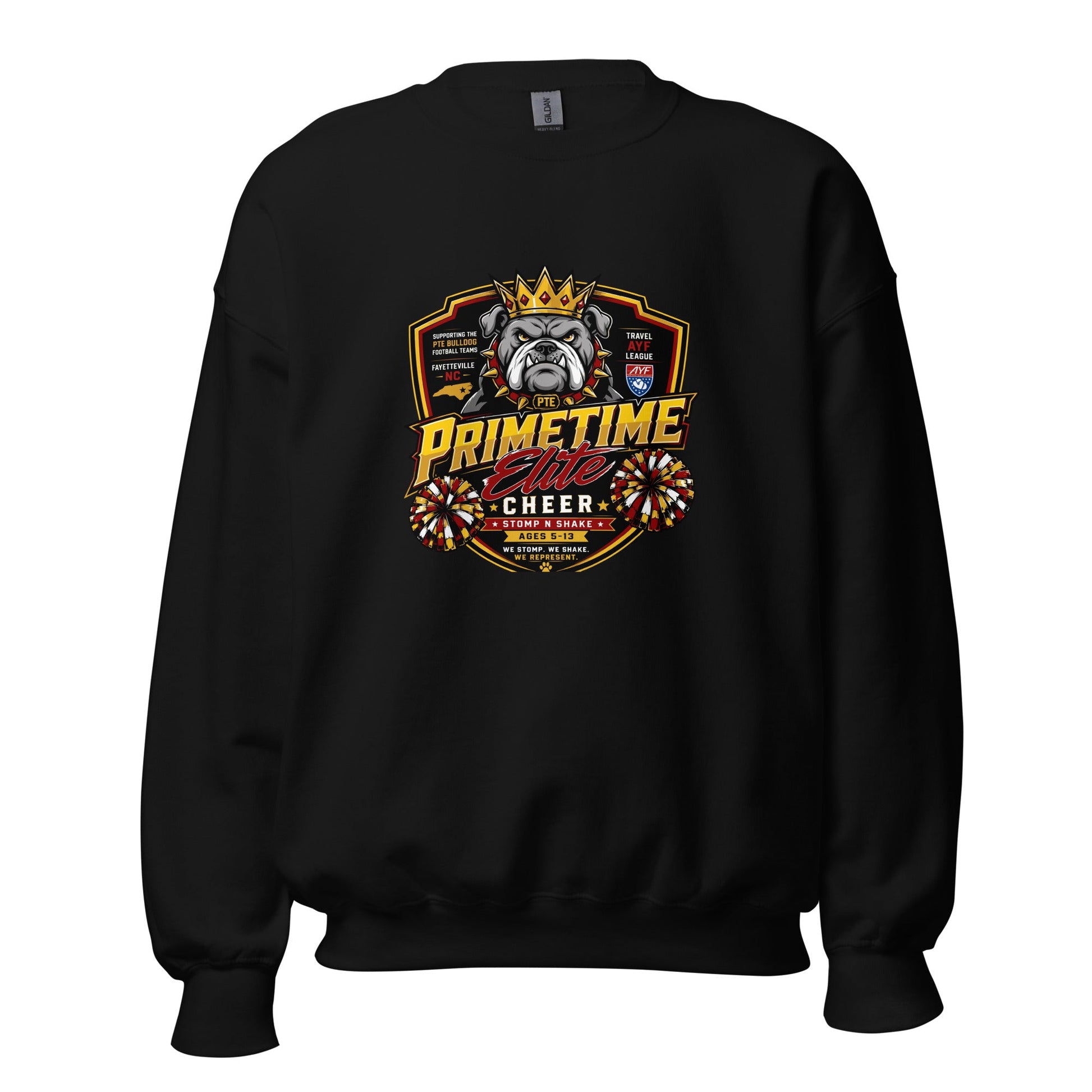 Classic | Sweatshirt | PTE Bulldog Cheer | Shield Logo