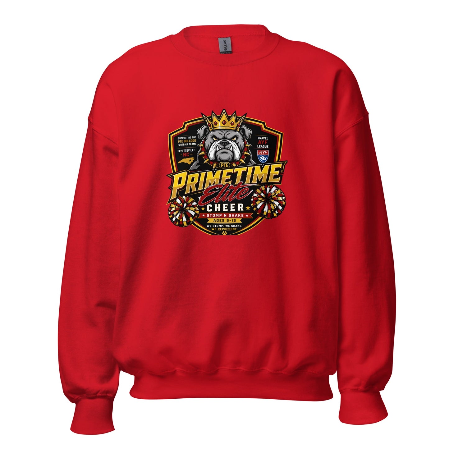 Classic | Sweatshirt | PTE Bulldog Cheer | Shield Logo