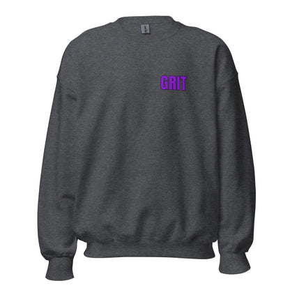 Classic | Sweatshirt | Pure Grit Softball | Purple Logo