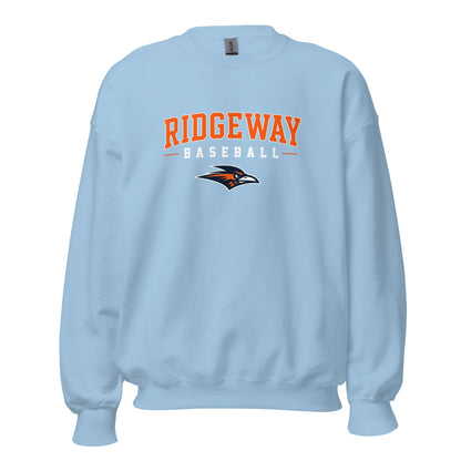 Classic | Sweatshirt | Ridgeway High School Baseball | Emblem Logo