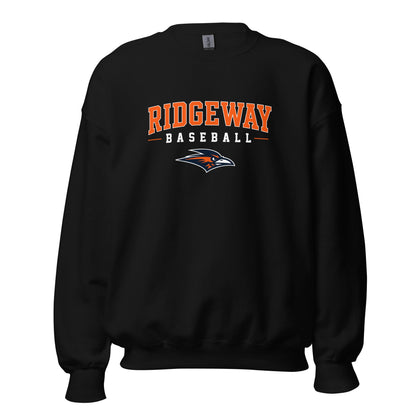 Classic | Sweatshirt | Ridgeway High School Baseball | Emblem Logo