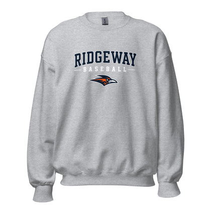 Classic | Sweatshirt | Ridgeway High School Baseball | Modern Script Logo