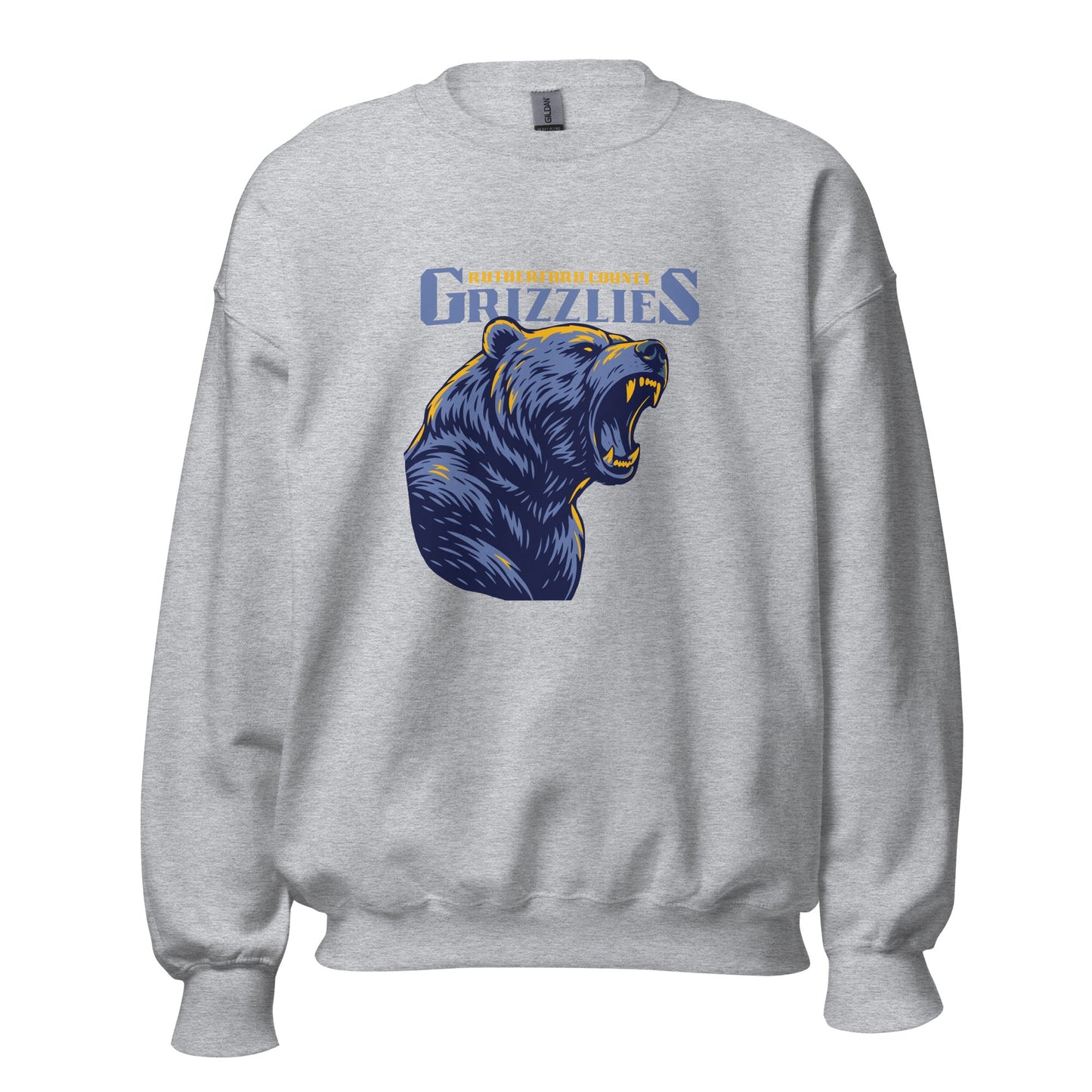 Classic | Sweatshirt | Rutherford County Grizzlies Football | Big Grizzlies Logo