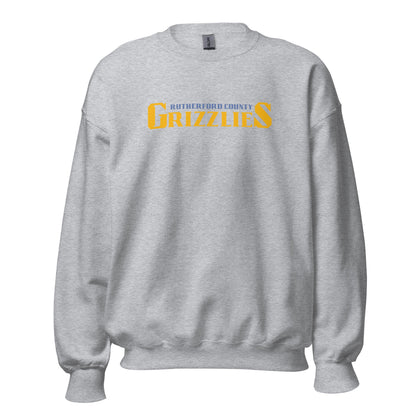Classic | Sweatshirt | Rutherford County Grizzlies Football | Script Logo