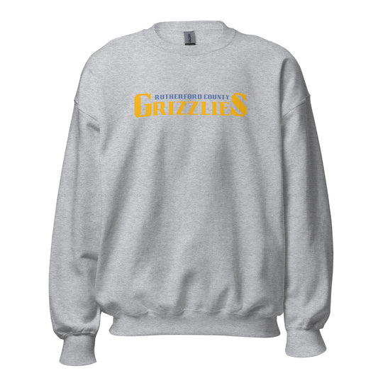 Classic | Sweatshirt | Rutherford County Grizzlies Football | Script Logo