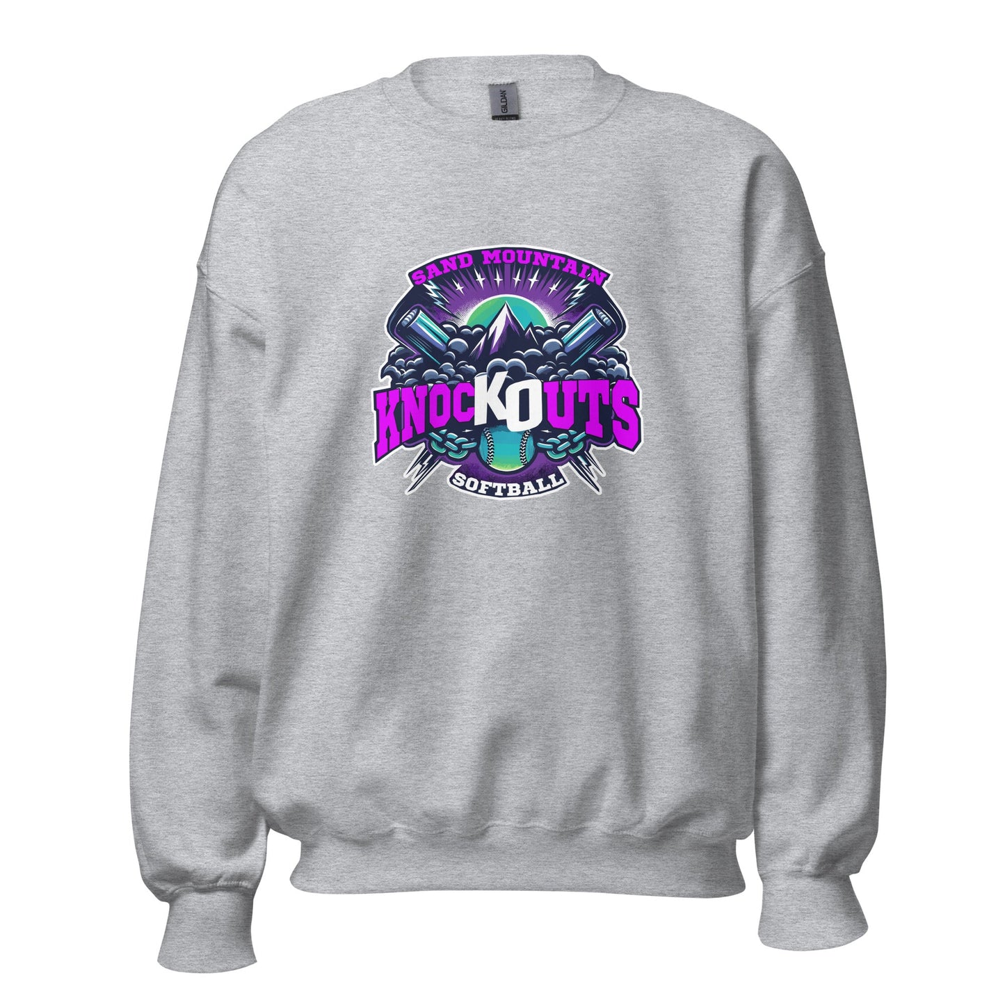 Classic | Sweatshirt | Sand Mountain Knockouts | Ball & Bat Logo