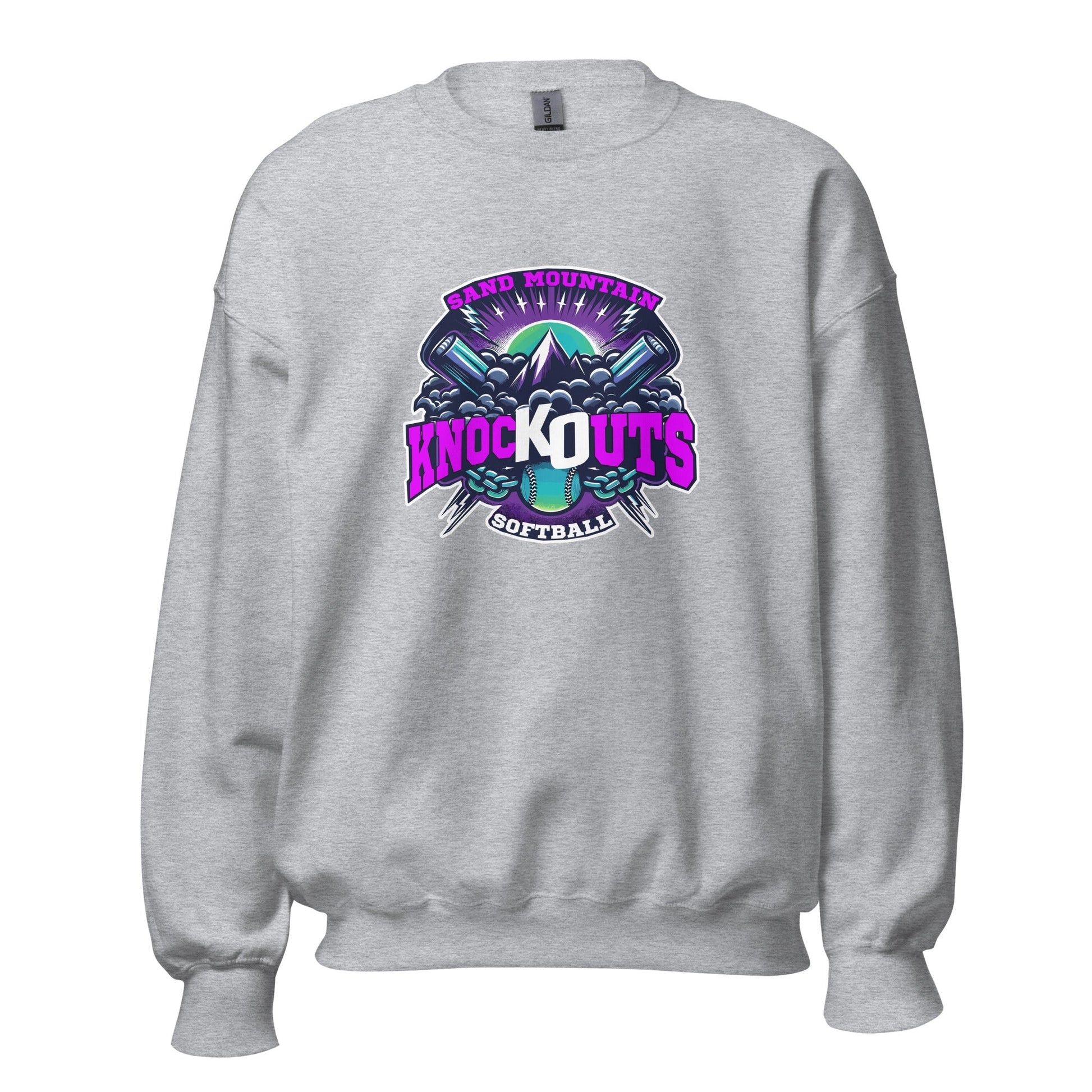 Classic | Sweatshirt | Sand Mountain Knockouts | Ball & Bat Logo