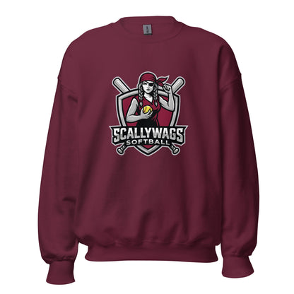 Classic | Sweatshirt | Scallywags Softball | Crest Logo