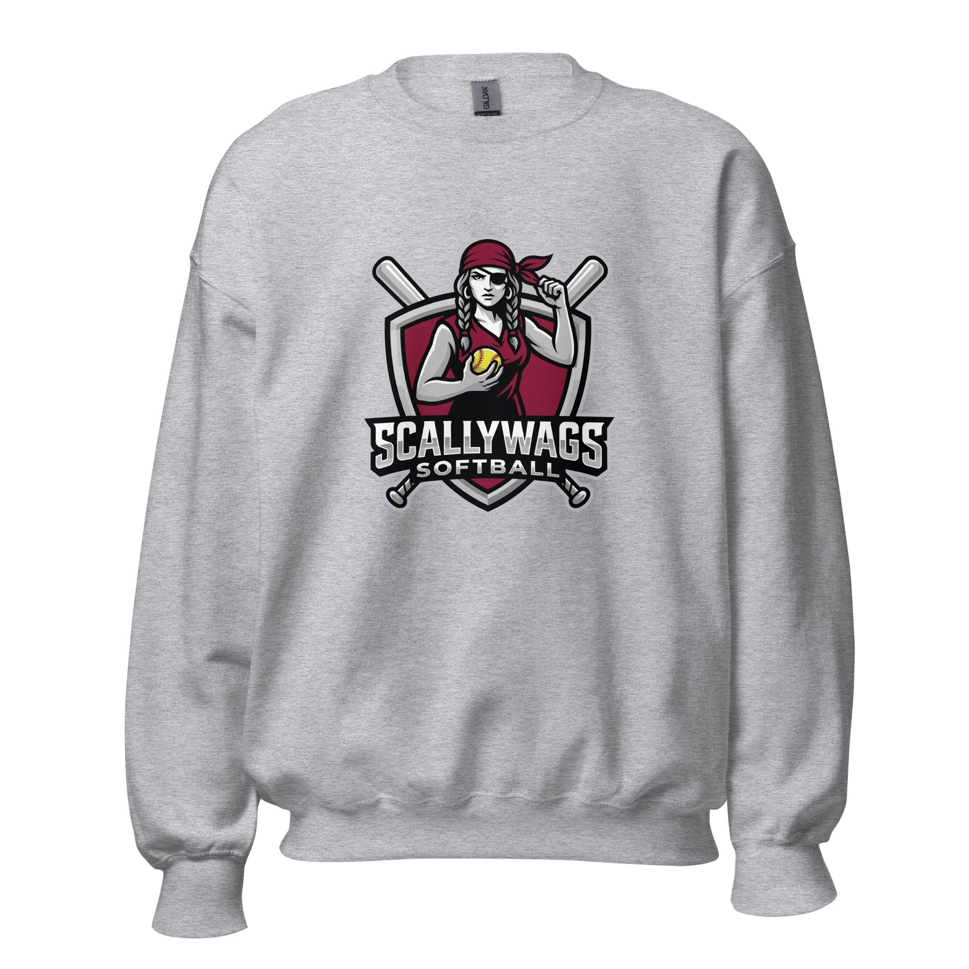 Classic | Sweatshirt | Scallywags Softball | Crest Logo