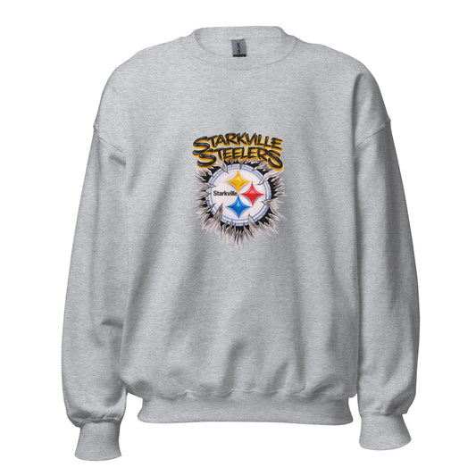 Classic | Sweatshirt | Starkville Steelers | Ripped Logo